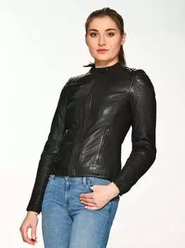 Кожаный пиджак Mustang, черный