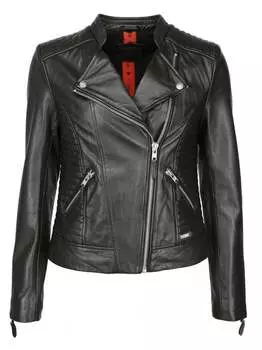 Кожаный пиджак Mustang, черный