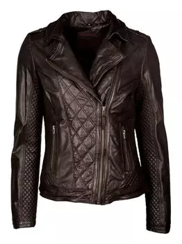 Кожаный пиджак Mustang, коричневый