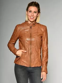 Кожаный пиджак Mustang, коричневый