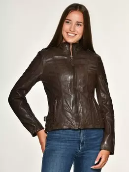 Кожаный пиджак Mustang, коричневый