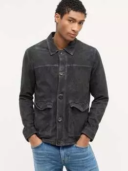 Кожаный пиджак Mustang, серый