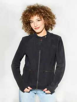 Кожаный пиджак Mustang, синий