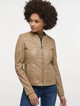 Кожаный пиджак Mustang, желтый