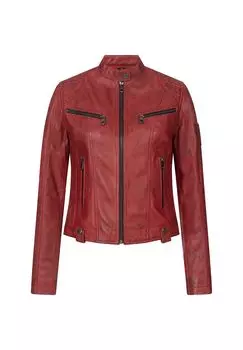 Кожаный пиджак Rock Creek, красный