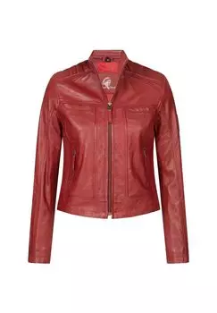 Кожаный пиджак Rock Creek, красный