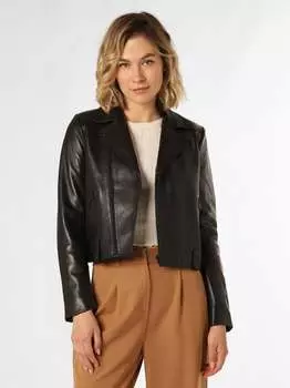 Кожаный пиджак The Kooples, черный