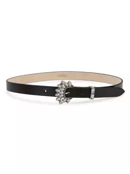 Кожаный пояс Селения Isabel Marant, черный
