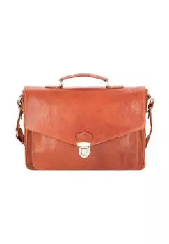 Кожаный портфель Austin с отделением для ноутбука 39 см LEONHARD HEYDEN, цвет Cognac
