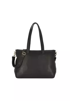 Кожаный портфель Edge с защитой RFID, отделение для ноутбука 40 см PLEVIER, черный