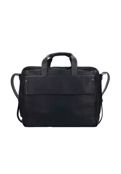 Кожаный портфель Ivy Lane с отделением для ноутбука 40 см HAROLD'S, черный