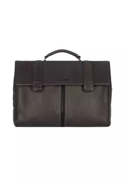 Кожаный портфель Kobe 42 см с отделением для ноутбука PIQUADRO, темно-синий