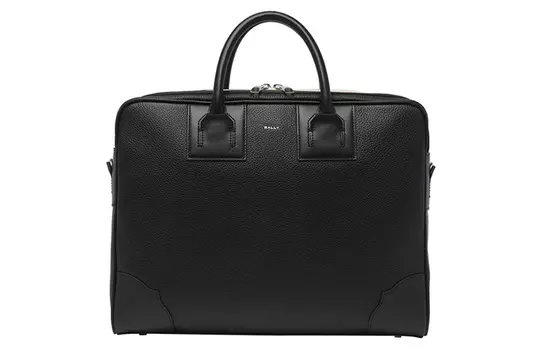 Кожаный портфель с логотипом BALLY