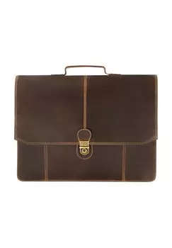 Кожаный портфель Sierra 41 см с отделением для ноутбука BUCKLE & SEAM, цвет Brown2