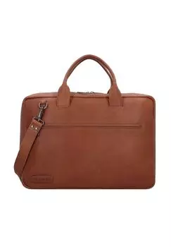 Кожаный портфель Structure Lloyd 43 см с отделением для ноутбука PLEVIER, цвет Cognac