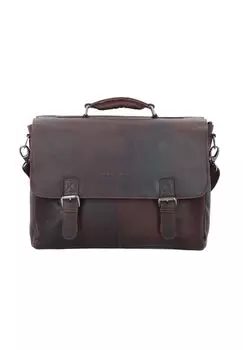 Кожаный портфель Wax с отделением для ноутбука 40 см The Chesterfield Brand, коричневый