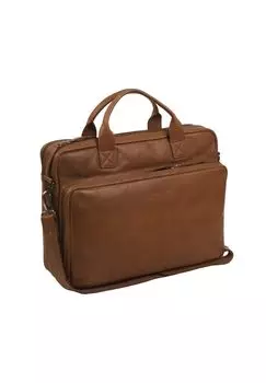 Кожаный портфель Wax с отделением для ноутбука 40 см The Chesterfield Brand, цвет Cognac