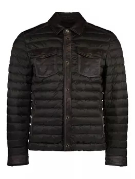 Кожаный пуховик Moorer, коричневый