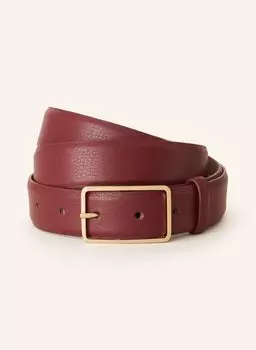 Кожаный ремень abro, темно-красный