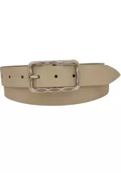 Кожаный ремень AnnaMatoni, бежевый
