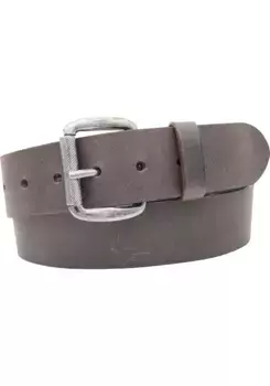 Кожаный ремень AnnaMatoni, деревенский вид, эффект поношенности, коричневый