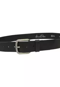 Кожаный ремень AnnaMatoni, деревенский вид, черный