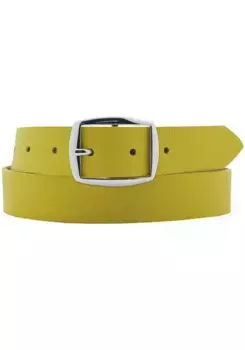 Кожаный ремень AnnaMatoni из мягкой кожи наппа, желтый