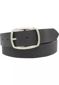 Кожаный ремень AnnaMatoni, кожаная поверхность в винтажном стиле, черный