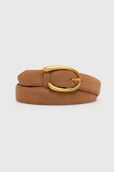 Кожаный ремень Answear Lab, бежевый