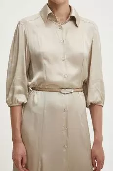 Кожаный ремень Answear Lab, бежевый
