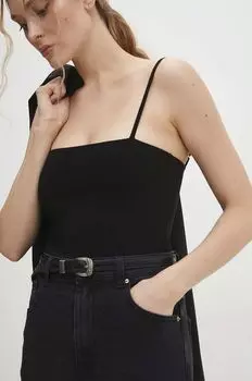 Кожаный ремень Answear Lab, черный