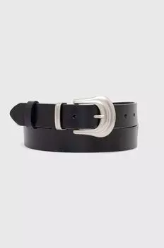 Кожаный ремень Answear Lab, серебряный