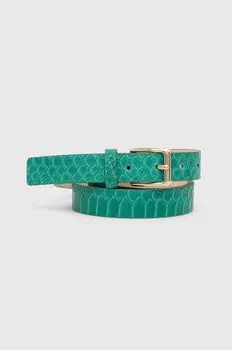 Кожаный ремень Answear Lab, зеленый