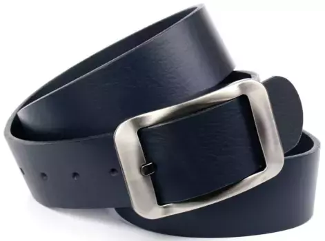 Кожаный ремень Anthoni Crown, джинсовый ремень высокого качества, синий