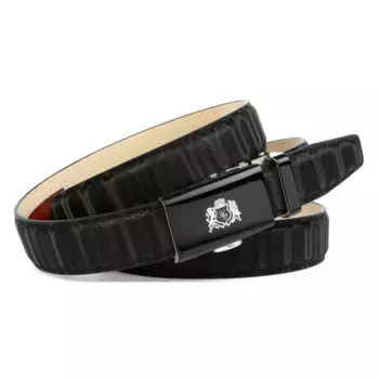 Кожаный ремень Anthoni Crown, фантастический ремень из инновационной кожи с 3D-видом, черный