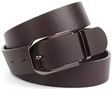 Кожаный ремень Anthoni Crown, повседневный цельнокожаный ремень шириной 3,5 см, коричневый