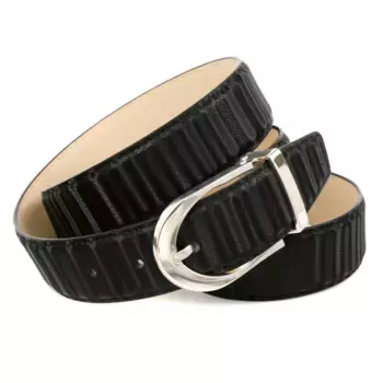 Кожаный ремень Anthoni Crown, ремень из инновационной кожи с 3D-видом, черный