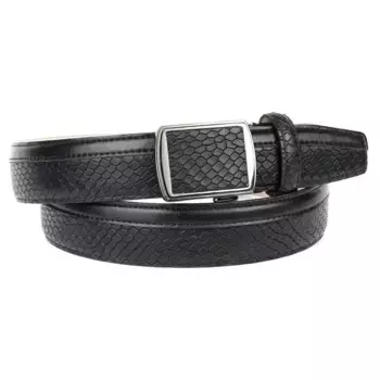 Кожаный ремень Anthoni Crown с клапаном, черный