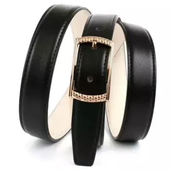 Кожаный ремень Anthoni Crown с тиснением оленя, узорчатой застежкой, черный