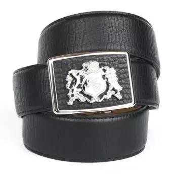 Кожаный ремень Anthony Crown Anthoni Crown, черный