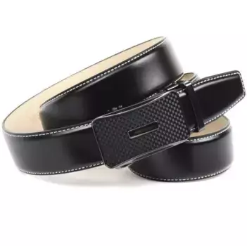 Кожаный ремень Anthony Crown Anthoni Crown, черный