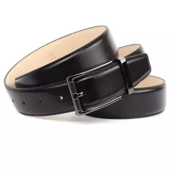 Кожаный ремень Anthony Crown Anthoni Crown, черный