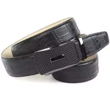 Кожаный ремень Anthony Crown Anthoni Crown, черный