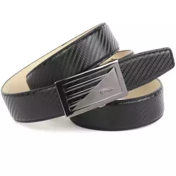 Кожаный ремень Anthony Crown Anthoni Crown, черный