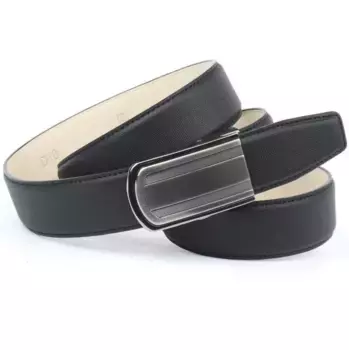 Кожаный ремень Anthony Crown Anthoni Crown, черный