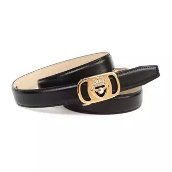 Кожаный ремень Anthony Crown Anthoni Crown, черный