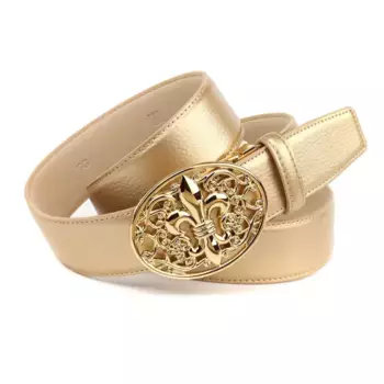 Кожаный ремень Anthony Crown Anthoni Crown, цвет Gold