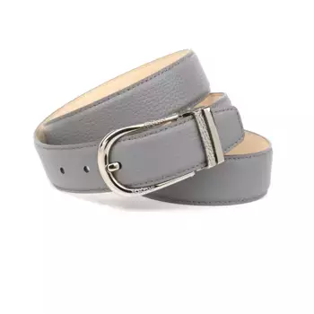 Кожаный ремень Anthony Crown Anthoni Crown, серый