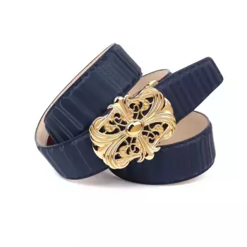 Кожаный ремень Anthony Crown Anthoni Crown, синий