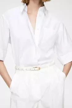 Кожаный ремень Arket, белый